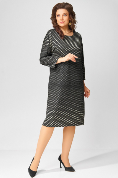Платье Fita 5101 черно-бежевый - фото 2