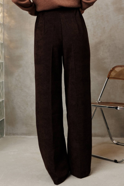 Брюки, жакет Gizart 5411 шоколадный,  коричневый - фото 5