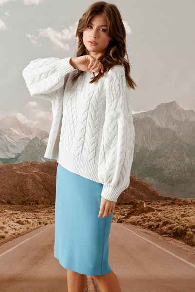 Джемпер Barbara Geratti С4606BG белый - фото 1