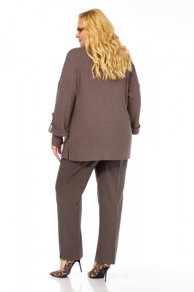 Джемпер, лонгслив Элль-стиль 2418 кофе - фото 7