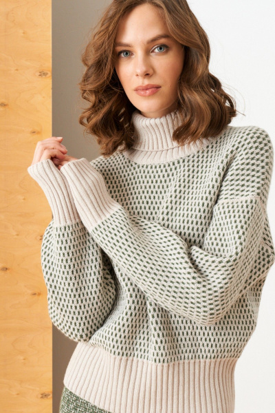 Свитер Barbara Geratti С4835BG туман/хаки - фото 1