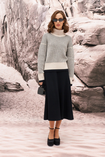 Свитер Barbara Geratti С4835BG туман/черный - фото 2