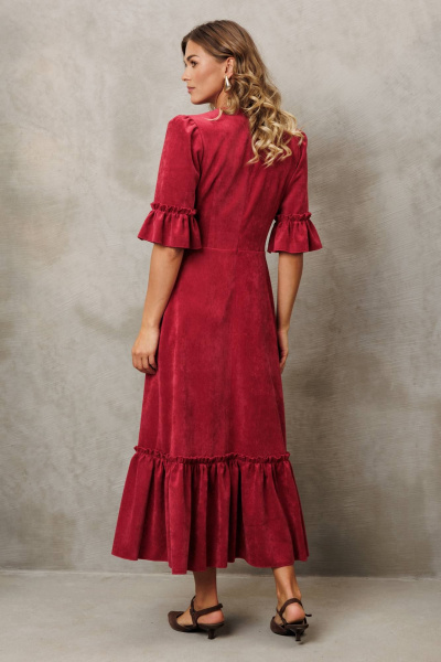 Платье Gizart 5418 брусничный - фото 7