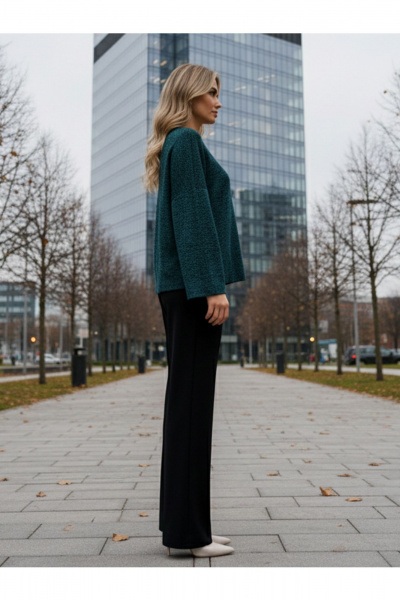 Джемпер Erika 7201-4 синий - фото 4