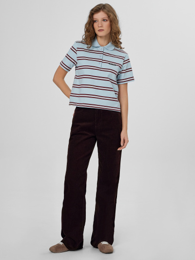 Майка Mark Formelle 112900/24-33421ПП-5 бордово_голубая_полоска_1_сл_термотрансфер_на_поло - фото 7