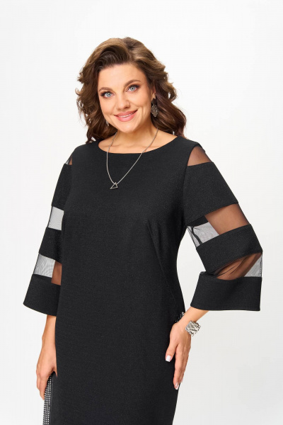 Платье Karina deLux M-1387 черный - фото 3