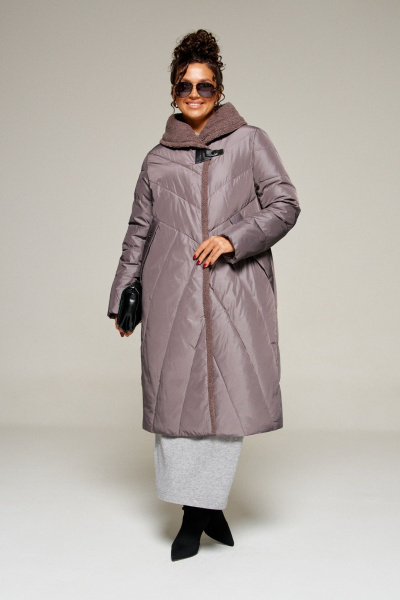 Пальто Beautiful&Free 8017 дымчато-лиловый - фото 1