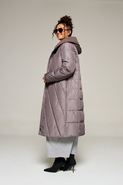 Пальто Beautiful&Free 8017 дымчато-лиловый - фото 5