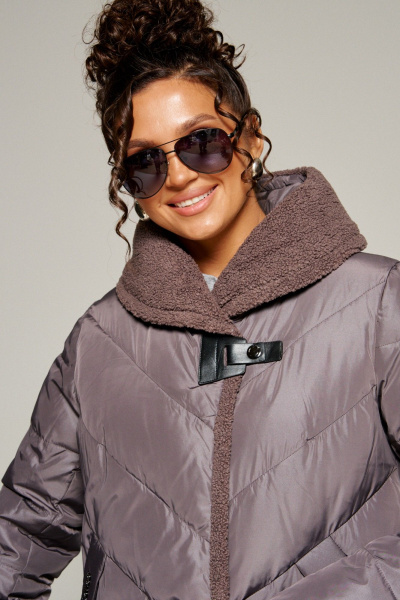 Пальто Beautiful&Free 8017 дымчато-лиловый - фото 7