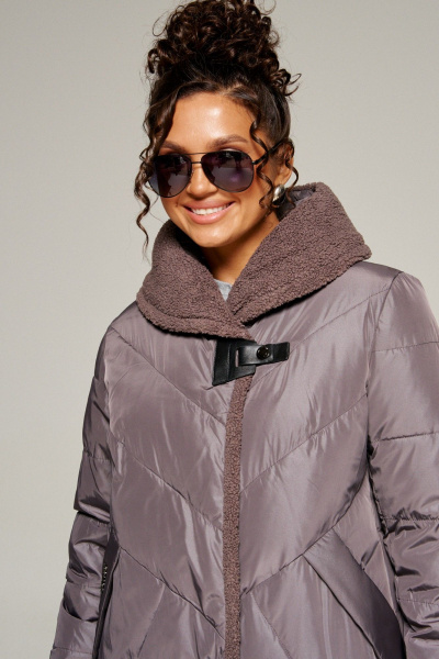 Пальто Beautiful&Free 8017 дымчато-лиловый - фото 6