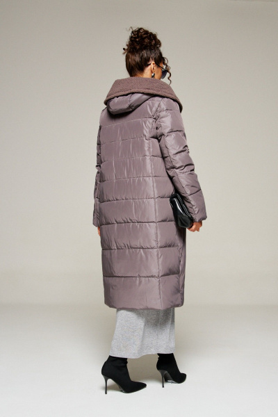 Пальто Beautiful&Free 8017 дымчато-лиловый - фото 8
