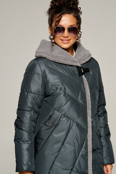 Пальто Beautiful&Free 8017 иссиня-черный - фото 12