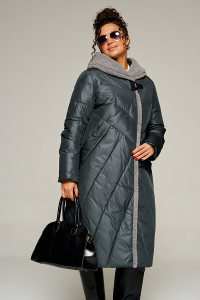 Пальто Beautiful&Free 8017 иссиня-черный - фото 11