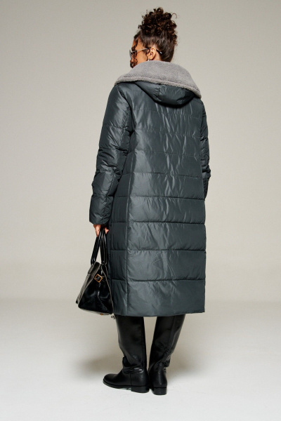 Пальто Beautiful&Free 8017 иссиня-черный - фото 8