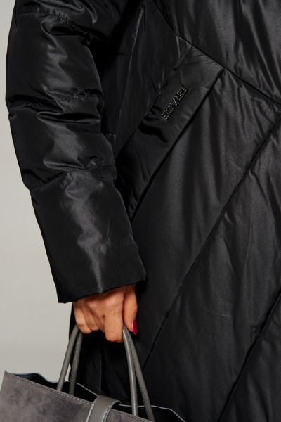 Пальто Beautiful&Free 8017 черный - фото 12