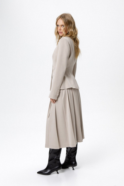 Жакет, юбка PiRS 6277 бежевый - фото 8