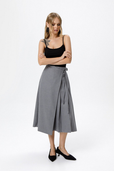 Жакет, юбка PiRS 6300 серый - фото 8