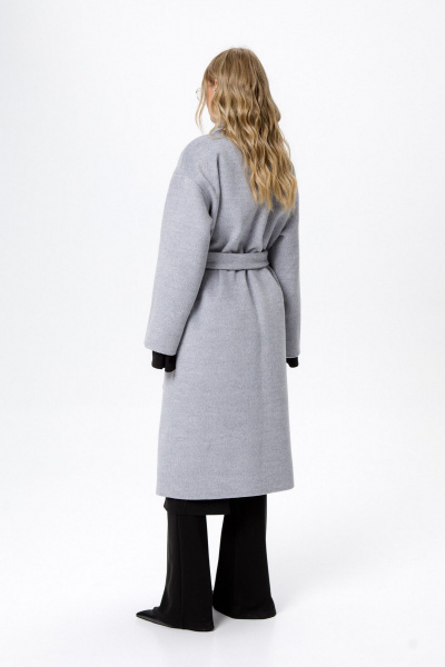 Пальто PiRS 6305 серый - фото 6