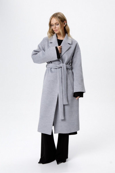 Пальто PiRS 6305 серый - фото 3