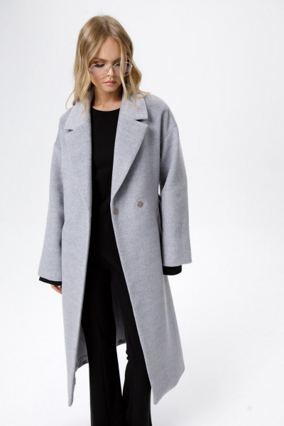 Пальто PiRS 6305 серый - фото 2