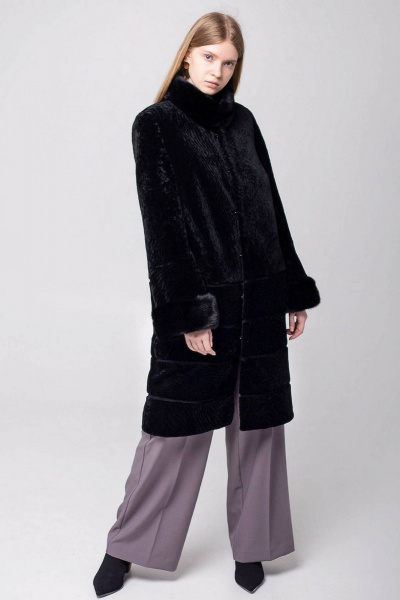 Пальто Мехофф Линия190.12-12 черный - фото 7