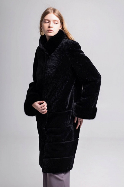 Пальто Мехофф Линия190.12-12 черный - фото 6