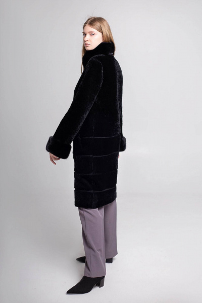 Пальто Мехофф Линия190.12-12 черный - фото 4
