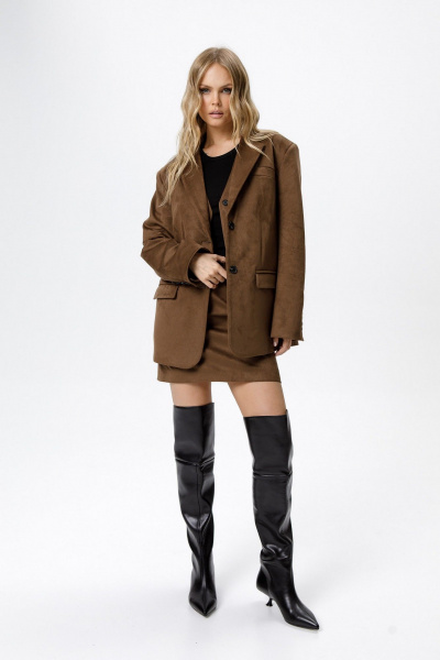 Жакет PiRS 6308 коричневый - фото 2