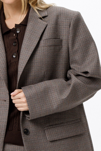 Жакет, юбка PiRS 6320 коричневый - фото 4