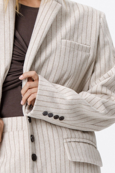 Жакет PiRS 6325 бежевый - фото 4