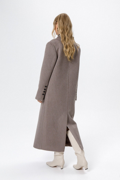 Пальто PiRS 6327 коричневый - фото 6