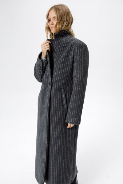 Пальто PiRS 6327 серый - фото 3