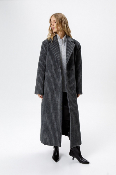 Пальто PiRS 6327 серый - фото 1