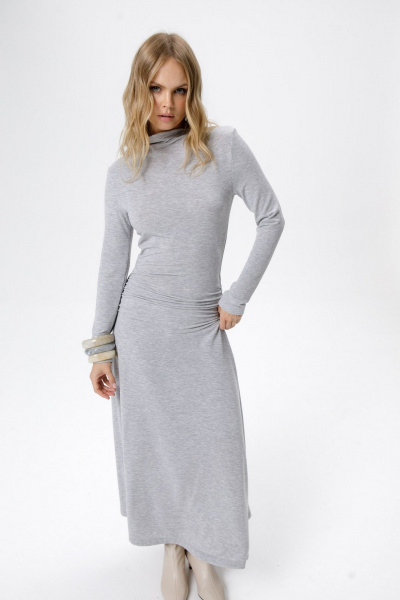 Платье PiRS 6331 серый - фото 3