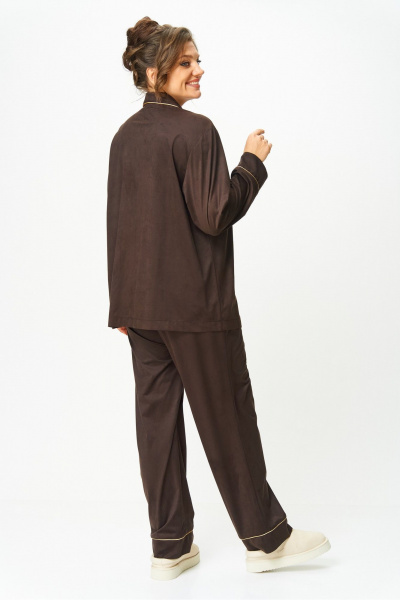 Брюки, жакет Anna Majewska 1552 коричневый - фото 3