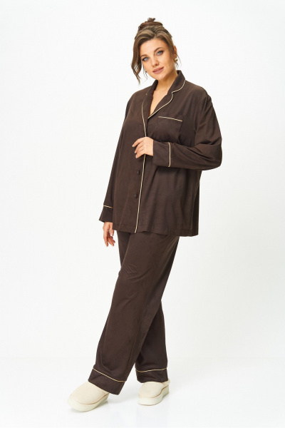 Брюки, жакет Anna Majewska 1552 коричневый - фото 2