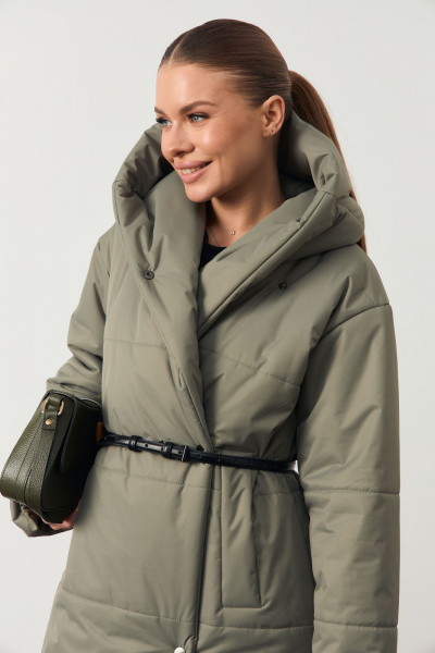 Пальто ATTIKA А3441 зеленый - фото 3