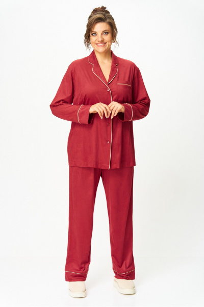 Брюки, жакет Anna Majewska 1552 красный - фото 3