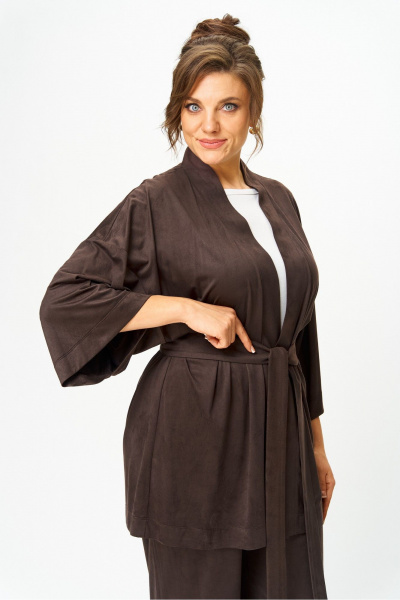 Брюки, жакет Anna Majewska 1553 коричневый - фото 4