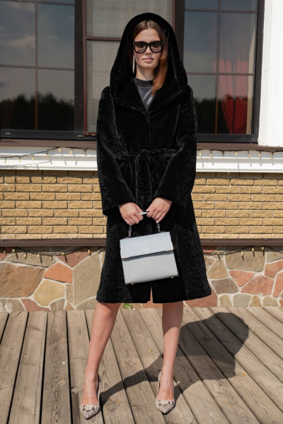 Шуба Мехофф Марго 110.12-50 черный - фото 10