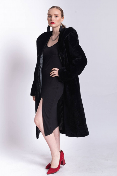 Шуба Мехофф Марго 110.12-50 черный - фото 5