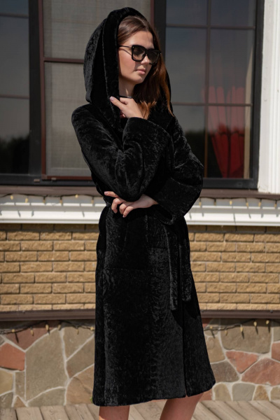 Шуба Мехофф Марго 110.12-50 черный - фото 2