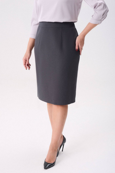 Юбка IVARI 509 темно-серый - фото 4