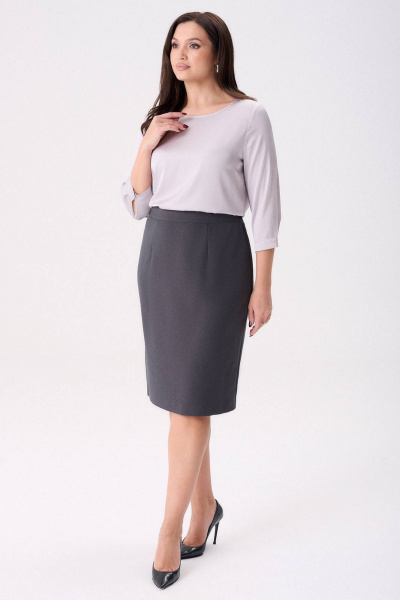 Юбка IVARI 509 темно-серый - фото 2