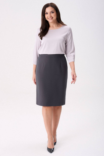 Юбка IVARI 509 темно-серый - фото 1