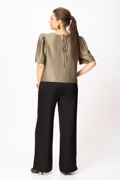 Блуза, брюки Bonna Image 1013/1 бежевый-черный - фото 1