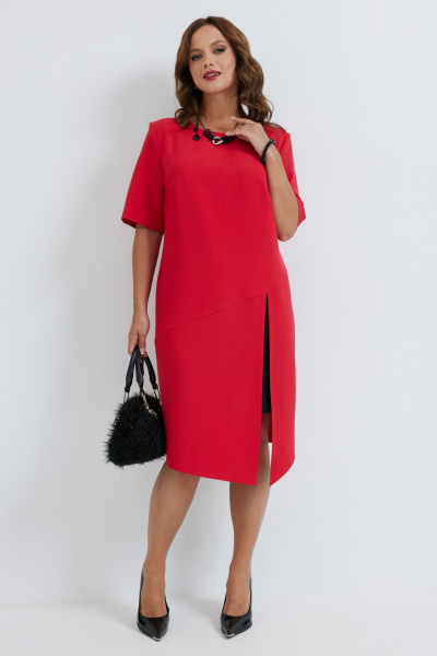 Платье Твой имидж 2263 красный - фото 3