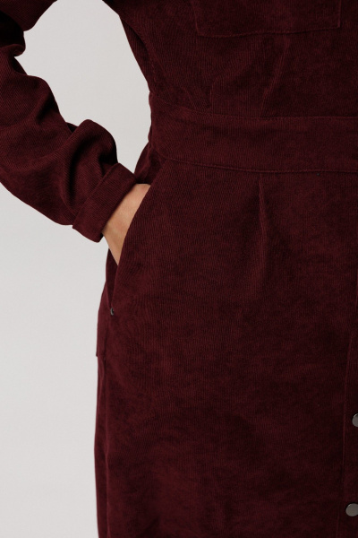 Платье Anelli 1727 винный_аморант - фото 10