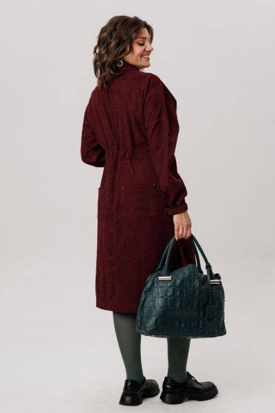 Платье Anelli 1727 винный_аморант - фото 4