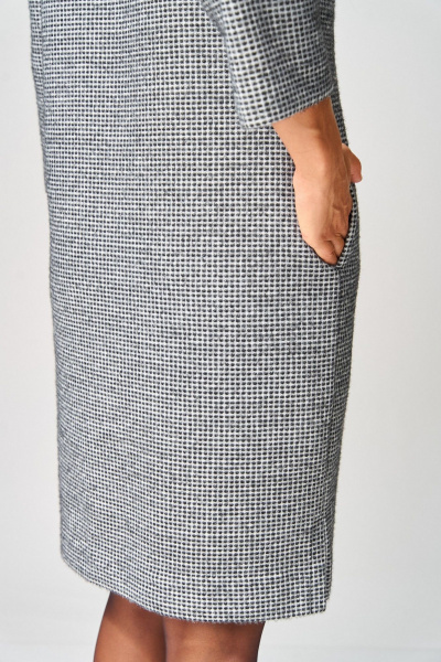 Платье Laikony L-183 черно-белый - фото 7